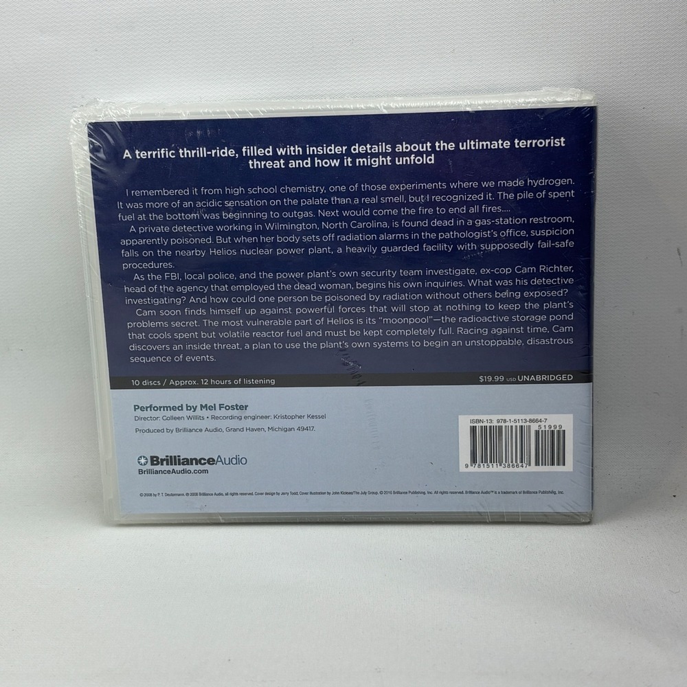 The Moonpool CD Audiobook P.T. Deutermann Unabridged 10 Discs‎ Brilliance Audio - Picture 2 of 4